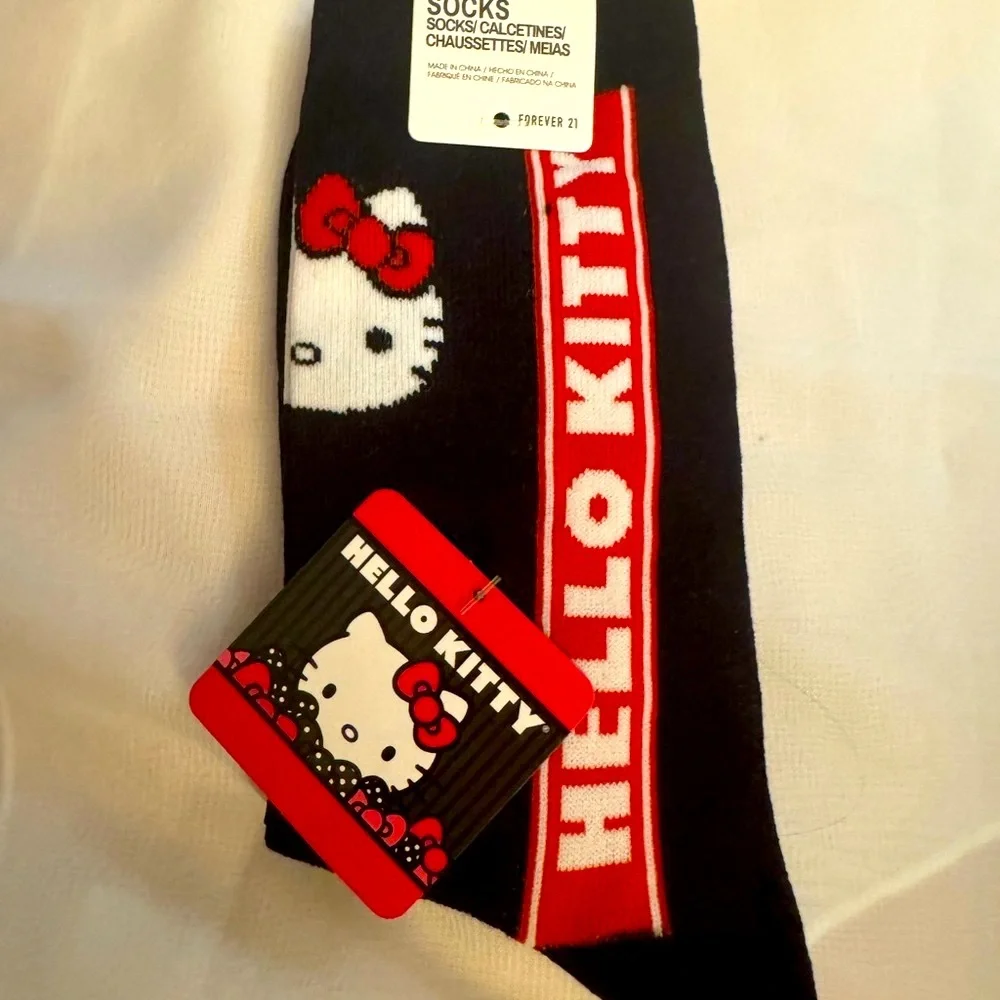 Hello Kitty Black and Red Casual Socks